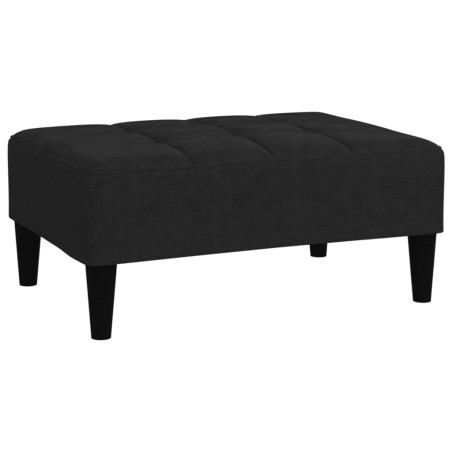 vidaXL Hocker Schwarz Mikrofasergewebe
