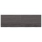 Waschtischplatte Dunkelgrau 160x50x4 cm Massivholz Behandelt Waschtischplatte Dunkelgrau 160x50x4 cm Massivholz Behandelt