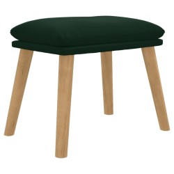 vidaXL Fußhocker Dunkelgrün 45x29,5x35 cm Samt