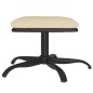 vidaXL Fußhocker Creme 60x60x36 cm Stoff und Kunstleder vidaXL Fußhocker Creme 60x60x36 cm Stoff und Kunstleder