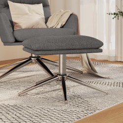 vidaXL Fußhocker Hellgrau 60x60x35 cm Stoff