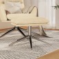 vidaXL Fußhocker Creme 60x60x35 cm Stoff vidaXL Fußhocker Creme 60x60x35 cm Stoff