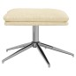 vidaXL Fußhocker Creme 60x60x35 cm Stoff vidaXL Fußhocker Creme 60x60x35 cm Stoff
