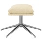 vidaXL Fußhocker Creme 60x60x35 cm Stoff vidaXL Fußhocker Creme 60x60x35 cm Stoff