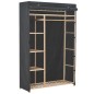 vidaXL Kleiderschrank Grau 110 x 40 x 170 cm Stoff vidaXL Kleiderschrank Grau 110 x 40 x 170 cm Stoff