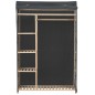 vidaXL Kleiderschrank Grau 110 x 40 x 170 cm Stoff vidaXL Kleiderschrank Grau 110 x 40 x 170 cm Stoff