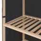 vidaXL Kleiderschrank Grau 110 x 40 x 170 cm Stoff vidaXL Kleiderschrank Grau 110 x 40 x 170 cm Stoff