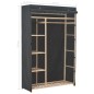 vidaXL Kleiderschrank Grau 110 x 40 x 170 cm Stoff vidaXL Kleiderschrank Grau 110 x 40 x 170 cm Stoff