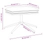 vidaXL Fußhocker Braun 60x60x35 cm Mikrofasergewebe vidaXL Fußhocker Braun 60x60x35 cm Mikrofasergewebe