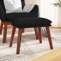 vidaXL Fußhocker Schwarz 45x29,5x35 cm Stoff vidaXL Fußhocker Schwarz 45x29,5x35 cm Stoff