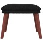 vidaXL Fußhocker Schwarz 45x29,5x35 cm Stoff vidaXL Fußhocker Schwarz 45x29,5x35 cm Stoff