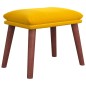 vidaXL Fußhocker Senfgelb 45x29,5x35 cm Samt vidaXL Fußhocker Senfgelb 45x29,5x35 cm Samt