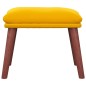 vidaXL Fußhocker Senfgelb 45x29,5x35 cm Samt vidaXL Fußhocker Senfgelb 45x29,5x35 cm Samt