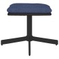 vidaXL Fußhocker Blau 60x60x36 cm Stoff und Kunstleder vidaXL Fußhocker Blau 60x60x36 cm Stoff und Kunstleder