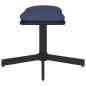 vidaXL Fußhocker Blau 60x60x36 cm Stoff und Kunstleder vidaXL Fußhocker Blau 60x60x36 cm Stoff und Kunstleder