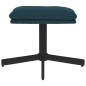 vidaXL Fußhocker Blau 60x60x36 cm Samt vidaXL Fußhocker Blau 60x60x36 cm Samt