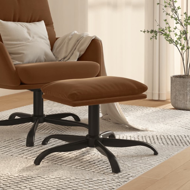 vidaXL Fußhocker Braun 60x60x36 cm Mikrofasergewebe vidaXL Fußhocker Braun 60x60x36 cm Mikrofasergewebe