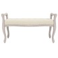vidaXL Sitzbank 110x45x60 cm Leinen vidaXL Sitzbank 110x45x60 cm Leinen