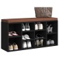 vidaXL Schuhbank Schwarz 103x30x48 cm Holzwerkstoff vidaXL Schuhbank Schwarz 103x30x48 cm Holzwerkstoff