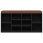 vidaXL Schuhbank Schwarz 103x30x48 cm Holzwerkstoff vidaXL Schuhbank Schwarz 103x30x48 cm Holzwerkstoff