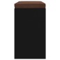 vidaXL Schuhbank Schwarz 103x30x48 cm Holzwerkstoff vidaXL Schuhbank Schwarz 103x30x48 cm Holzwerkstoff