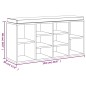 vidaXL Schuhbank Schwarz 103x30x48 cm Holzwerkstoff vidaXL Schuhbank Schwarz 103x30x48 cm Holzwerkstoff