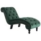vidaXL Chaiselongue Grün Samt vidaXL Chaiselongue Grün Samt