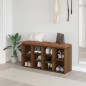 vidaXL Schuhbank Braun Eichen-Optik 103x30x48 cm Holzwerkstoff vidaXL Schuhbank Braun Eichen-Optik 103x30x48 cm Holzwerkstoff