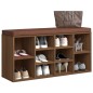 vidaXL Schuhbank Braun Eichen-Optik 103x30x48 cm Holzwerkstoff vidaXL Schuhbank Braun Eichen-Optik 103x30x48 cm Holzwerkstoff