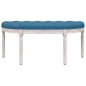 vidaXL Sitzbank Blau 110,5x45x49 cm Samt