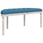 vidaXL Sitzbank Blau 110,5x45x49 cm Samt