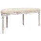 vidaXL Sitzbank 110,5x45x49 cm Leinen vidaXL Sitzbank 110,5x45x49 cm Leinen