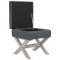 vidaXL Hocker mit Stauraum Dunkelgrau 45x45x49 cm Samt vidaXL Hocker mit Stauraum Dunkelgrau 45x45x49 cm Samt