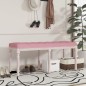 vidaXL Sitzbank Rosa 110x40x49 cm Samt vidaXL Sitzbank Rosa 110x40x49 cm Samt