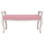 vidaXL Sitzbank Rosa 110x45x60 cm Samt vidaXL Sitzbank Rosa 110x45x60 cm Samt