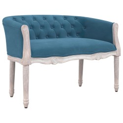 vidaXL Sitzbank Blau 98x56x69 cm Samt