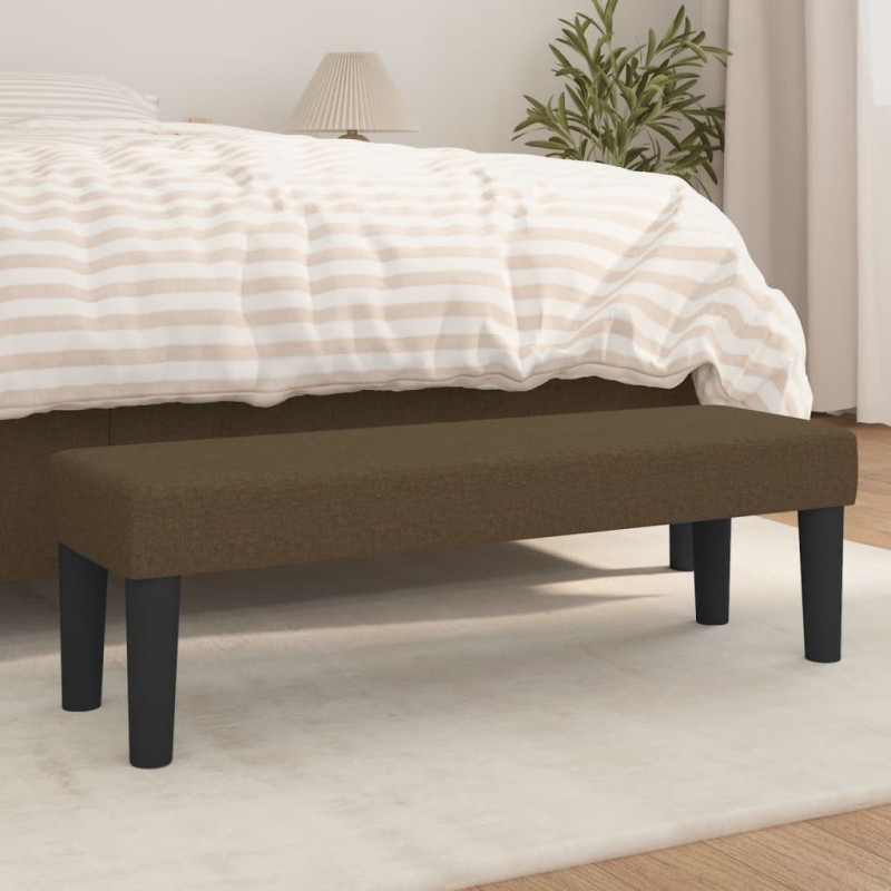 vidaXL Sitzbank Dunkelbraun 100x30x30 cm Stoff vidaXL Sitzbank Dunkelbraun 100x30x30 cm Stoff