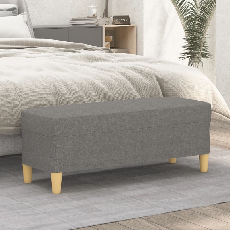 vidaXL Sitzbank Dunkelgrau 100x35x41 cm Stoff vidaXL Sitzbank Dunkelgrau 100x35x41 cm Stoff