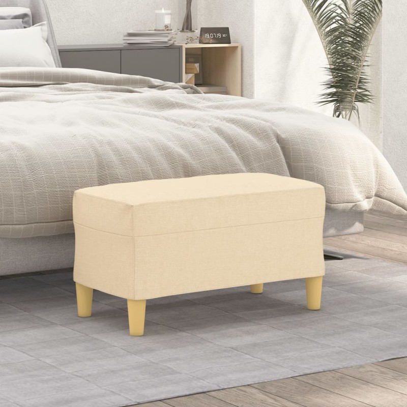 vidaXL Sitzbank Creme 70x35x41 cm Stoff vidaXL Sitzbank Creme 70x35x41 cm Stoff