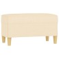 vidaXL Sitzbank Creme 70x35x41 cm Stoff vidaXL Sitzbank Creme 70x35x41 cm Stoff
