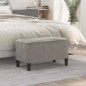 vidaXL Sitzbank Hellgrau 70x35x41 cm Samt vidaXL Sitzbank Hellgrau 70x35x41 cm Samt