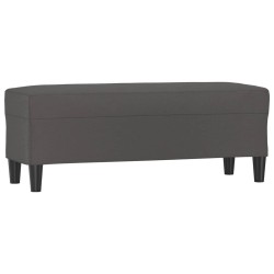 vidaXL Sitzbank Grau 100x35x41 cm Kunstleder