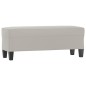 vidaXL Sitzbank Hellgrau 100x35x41 cm Mikrofasergewebe vidaXL Sitzbank Hellgrau 100x35x41 cm Mikrofasergewebe