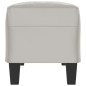 vidaXL Sitzbank Hellgrau 100x35x41 cm Mikrofasergewebe vidaXL Sitzbank Hellgrau 100x35x41 cm Mikrofasergewebe