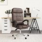 vidaXL Bürostuhl mit Massagefunktion Braun Kunstleder vidaXL Bürostuhl mit Massagefunktion Braun Kunstleder