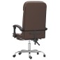 vidaXL Bürostuhl mit Massagefunktion Braun Kunstleder vidaXL Bürostuhl mit Massagefunktion Braun Kunstleder