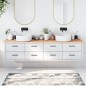 vidaXL Waschtischplatte 220x40x(2-4) cm Massivholz Unbehandelt vidaXL Waschtischplatte 220x40x(2-4) cm Massivholz Unbehandelt