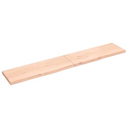 vidaXL Waschtischplatte 220x40x(2-4) cm Massivholz Unbehandelt