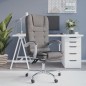 vidaXL Bürostuhl mit Massagefunktion Taupe Stoff vidaXL Bürostuhl mit Massagefunktion Taupe Stoff