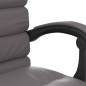 vidaXL Bürostuhl mit Massagefunktion Grau Kunstleder vidaXL Bürostuhl mit Massagefunktion Grau Kunstleder